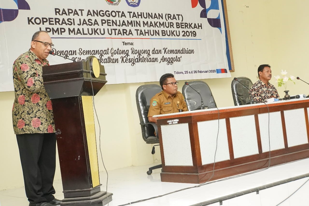 KEPALA LPMP MALUT BUKA RAT KOPERASI, Dr. LA SYAMSUDDIN TERPILIH SEBAGAI KETUA