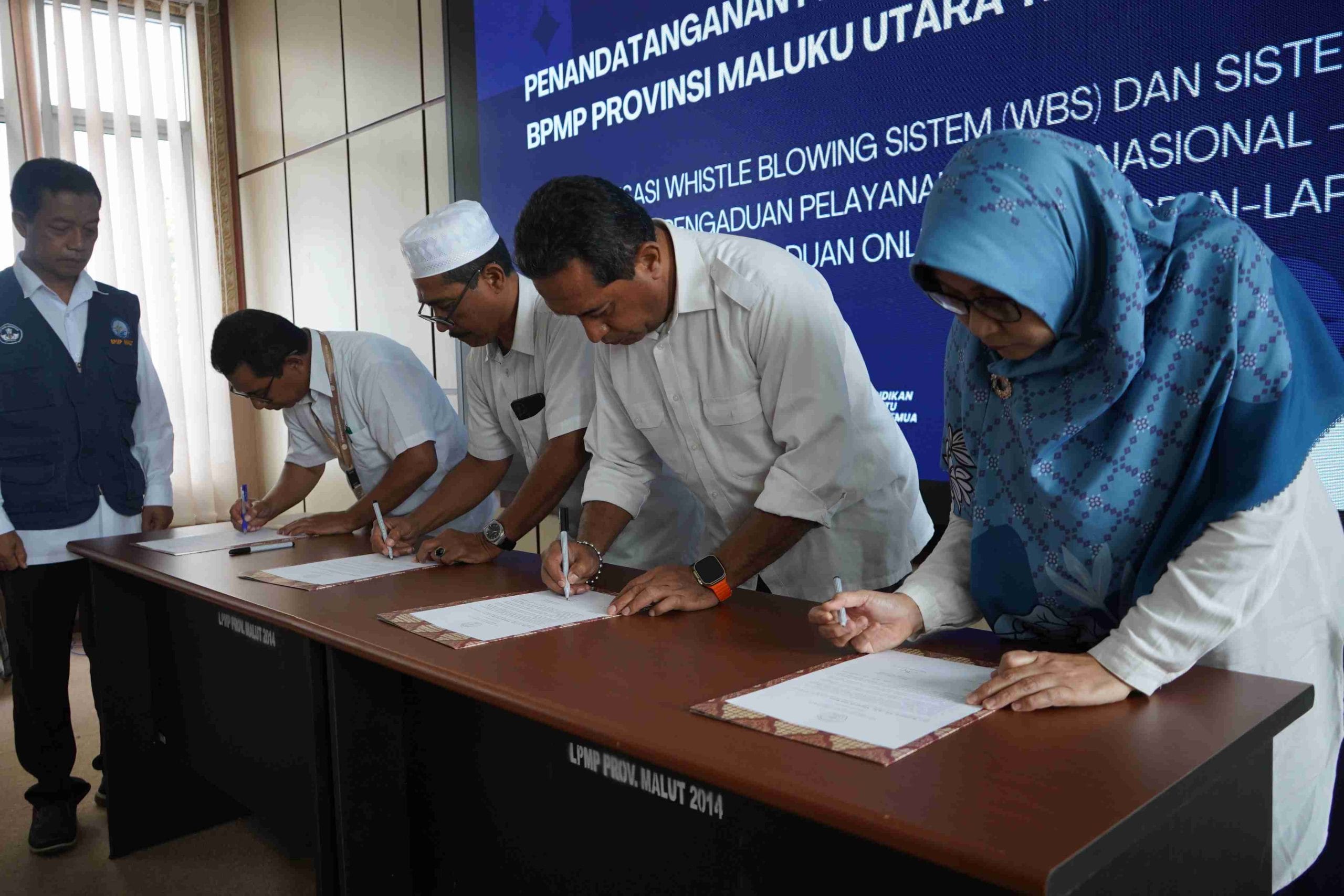 BPMP Malut Gelar Penandatanganan Pakta Integritas